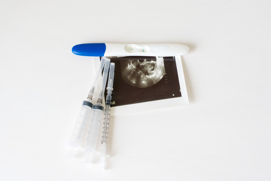 O diagnÃ³stico da gravidez Ã© feito por meio de exames especÃ­ficos.