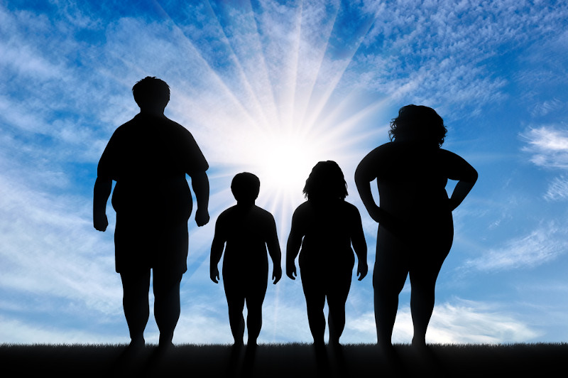 CrianÃ§as podem apresentar 80% de probabilidade de desenvolverem obesidade quando os pais sÃ£o obesos.